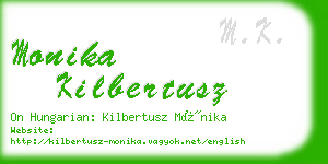 monika kilbertusz business card